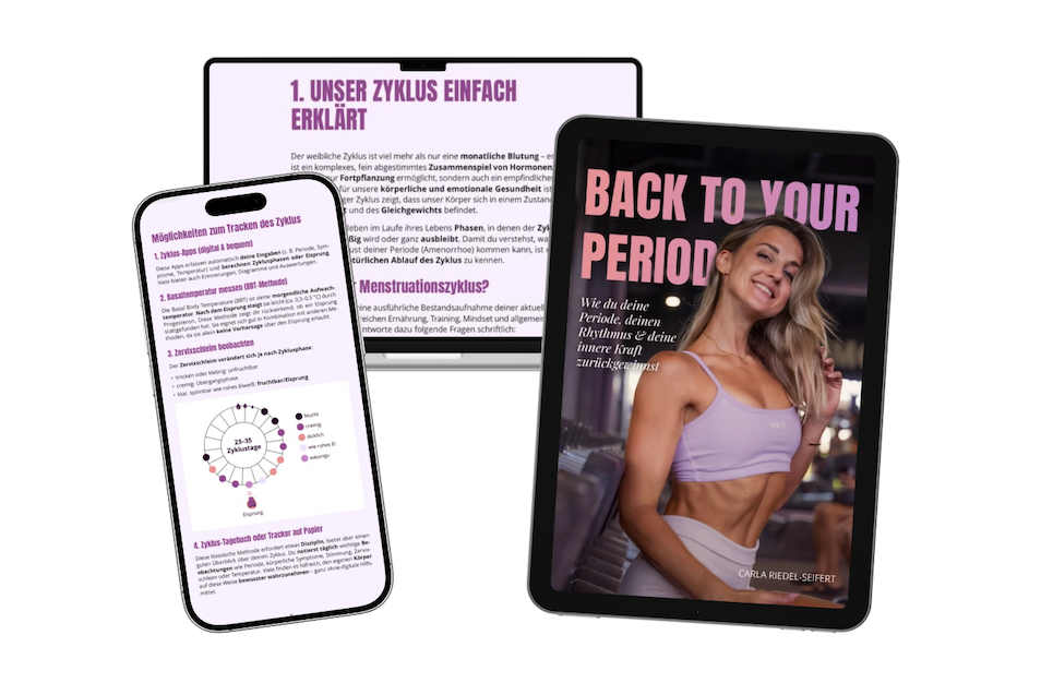 Back To Your Period E-Book Cover - Ratgeber bei Periodenverlust und hypothalamischer Amenorrhoe